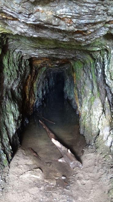 Looking into an old mine on another little island (this one is located within the park boundary)